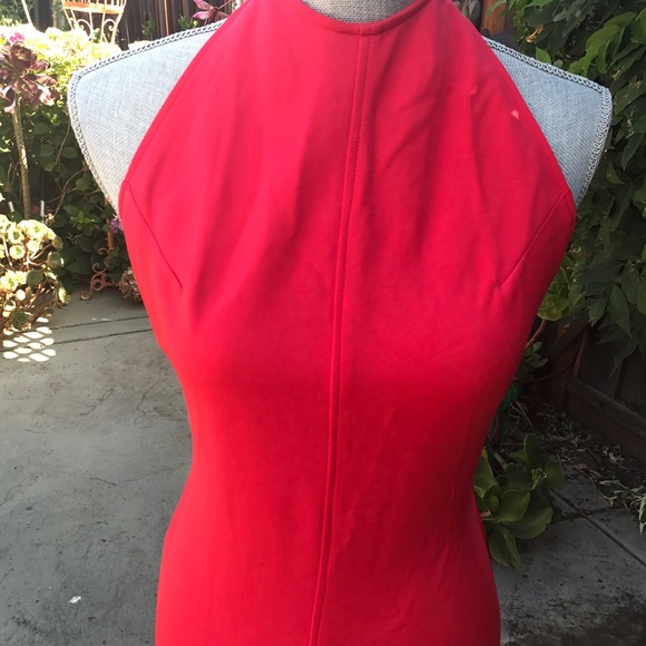 Nicole Batki Red Formal Dress Size Medium - Picture 2 of 9